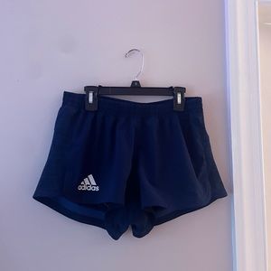 deep blue adidas shorts